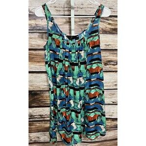 Jack by Bb Dakota Sleeveless Summer Dress Scoop Neck Size XSmall Shift Green